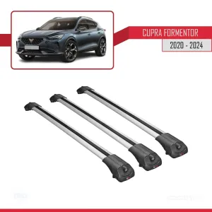Cupra Formentor 2020 ve Sonrası ile uyumlu ACE-1 Ara Atkı Tavan Barı GRİ 3 ADET BAR thumb 3