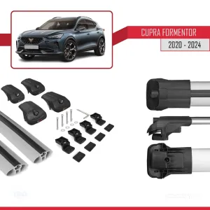 Cupra Formentor 2020 ve Sonrası ile uyumlu ACE-1 Ara Atkı Tavan Barı GRİ thumb 5