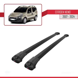Citroen Nemo 2008 ve Sonrası ile uyumlu ACE-1 Ara Atkı Tavan Barı SİYAH - Görsel 3