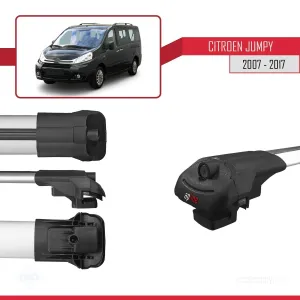 Citroen Jumpy 2007-2017 Arası ile uyumlu ACE-1 Ara Atkı Tavan Barı GRİ 4 ADET BAR - Görsel 5
