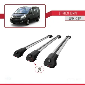 Citroen Jumpy 2007-2017 Arası ile uyumlu ACE-1 Ara Atkı Tavan Barı GRİ 3 ADET BAR - Görsel 4