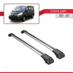 Citroen Jumpy 2007-2017 Arası ile uyumlu ACE-1 Ara Atkı Tavan Barı GRİ - Görsel 3