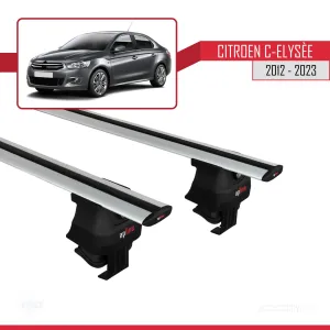 Citroen C-Elysee 2012-2023 Arası ile uyumlu ACE-4 Ara Atkı Tavan Barı GRİ - Görsel 2