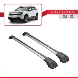 Citroen C5 Aircross 2018 ve Sonrası ile uyumlu ACE-1 Ara Atkı Tavan Barı GRİ thumb 4
