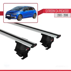 Citroen C4 Picasso (MK2) 2013-2018 Arası ile uyumlu ACE-4 Ara Atkı Tavan Barı GRİ thumb 4