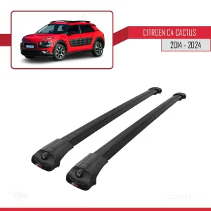 Citroen C4 Cactus 2014 ve Sonrası ile uyumlu ACE-1 Ara Atkı Tavan Barı SİYAH - Görsel 3