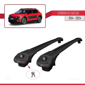 Citroen C4 Cactus 2014 ve Sonrası ile uyumlu ACE-1 Ara Atkı Tavan Barı SİYAH - Görsel 4