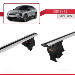 Citroen C4 2020 ve Sonrası ile uyumlu ACE-4 Ara Atkı Tavan Barı GRİ - Görsel 3