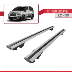 Citroen Berlingo 2023 ve Sonrası ile uyumlu HOOK Model Anahtar Kilitli Ara Atkı Tavan Barı GRİ thumb 4