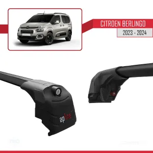 Citroen Berlingo 2023 ve Sonrası ile uyumlu ACE-2 Ara Atkı Tavan Barı SİYAH - Görsel 5