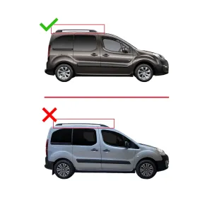 Citroen Berlingo 2008-2018 Arası ile uyumlu FLY Model Ara Atkı Tavan Barı SİYAH thumb 3
