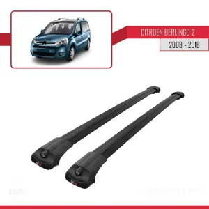 Citroen Berlingo 2008-2018 Arası ile uyumlu ACE-1 Ara Atkı Tavan Barı SİYAH - Görsel 4