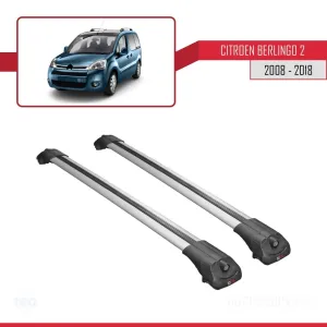 Citroen Berlingo 2008-2018 Arası ile uyumlu ACE-1 Ara Atkı Tavan Barı GRİ thumb 4