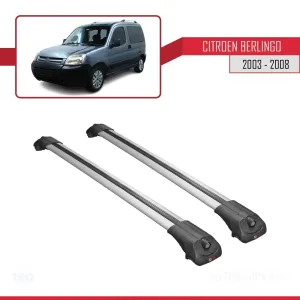 Citroen Berlingo 2003-2008 Arası ile uyumlu ACE-1 Ara Atkı Tavan Barı GRİ - Görsel 3