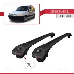 Citroen Berlingo 1996-2003 Arası ile uyumlu ACE-1 Ara Atkı Tavan Barı SİYAH - Görsel 4