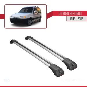 Citroen Berlingo 1996-2003 Arası ile uyumlu ACE-1 Ara Atkı Tavan Barı GRİ - Görsel 3