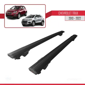 Chevrolet Trax 2013-2022 Arası ile uyumlu HOOK Model Anahtar Kilitli Ara Atkı Tavan Barı SİYAH thumb 4