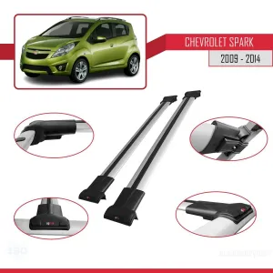 Chevrolet Spark 2009-2014 Arası ile Uyumlu FLY Model Ara Atkı Tavan Barı GRİ thumb 5