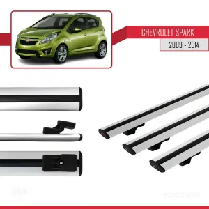 Chevrolet Spark 2009-2014 Arası ile uyumlu Basic Model Ara Atkı Tavan Barı GRİ 3 ADET - Görsel 3