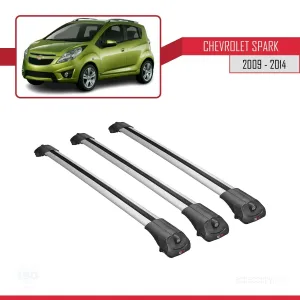 Chevrolet Spark 2009-2014 Arası ile uyumlu ACE-1 Ara Atkı Tavan Barı GRİ 3 ADET BAR - Görsel 3