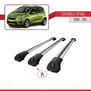 Chevrolet Spark 2009-2014 Arası ile uyumlu ACE-1 Ara Atkı Tavan Barı GRİ 3 ADET BAR - Görsel 4