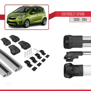 Chevrolet Spark 2009-2014 Arası ile uyumlu ACE-1 Ara Atkı Tavan Barı GRİ - Görsel 5