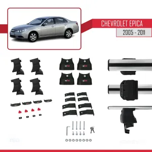 Chevrolet Epica 2005-2011 Arası ile uyumlu ACE-4 Ara Atkı Tavan Barı GRİ thumb 4