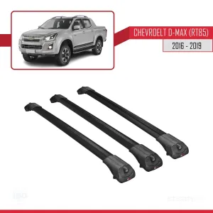 Isuzu / Chevrolet D-Max RT85 2016-2019 ACE-1 Ara Atkı Tavan Barı SİYAH 3 ADET BAR - Görsel 3