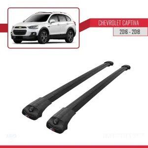 Chevrolet Captiva 2016-2018 Arası ile uyumlu ACE-1 Ara Atkı Tavan Barı SİYAH - Görsel 3