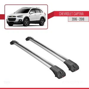 Chevrolet Captiva 2016-2018 Arası ile uyumlu ACE-1 Ara Atkı Tavan Barı GRİ - Görsel 3