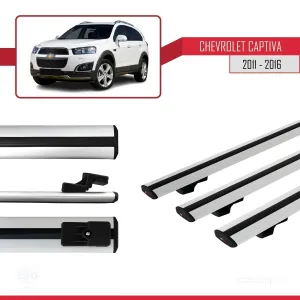 Chevrolet Captiva 2011-2016 Arası ile uyumlu Basic Model Ara Atkı Tavan Barı GRİ 3 ADET - Görsel 3