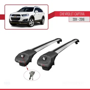 Chevrolet Captiva 2011-2016 Arası ile uyumlu ACE-1 Ara Atkı Tavan Barı GRİ thumb 4