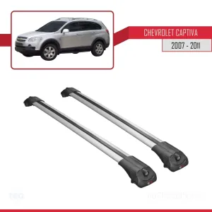 Chevrolet Captiva 2007-2011 Arası ile uyumlu ACE-1 Ara Atkı Tavan Barı GRİ - Görsel 3