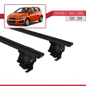 Chevrolet Aveo / Sonic T300 2012-2016 / Hatchback ACE-4 Ara Atkı Tavan Barı SİYAH - Görsel 4