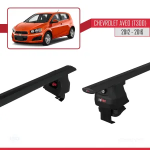 Chevrolet Aveo / Sonic T300 2012-2016 / Hatchback ACE-4 Ara Atkı Tavan Barı SİYAH - Görsel 5