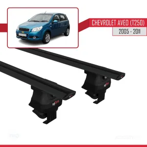 Chevrolet Aveo T250 2005-2011 Hatchback ACE-4 Ara Atkı Tavan Barı SİYAH - Görsel 4