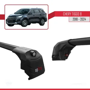 Chery Tiggo 8 2018 ve Sonrası ile uyumlu ACE-2 Ara Atkı Tavan Barı SİYAH thumb 5