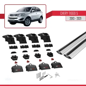 Chery Tiggo 5 2013-2021 Arası ile uyumlu ACE-2 Ara Atkı Tavan Barı GRİ - Görsel 5