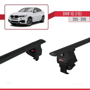 BMW X6 (F16) 2015-2019 Arası ile uyumlu ACE-4 Ara Atkı Tavan Barı SİYAH thumb 5