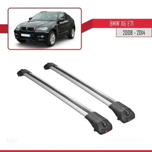 BMW X6 (E71) için 2008-2014 Arası ile uyumlu ACE-1 Ara Atkı Tavan Barı GRİ - Görsel 3