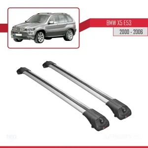 BMW X5 2000-2006 (E53) Arası ile uyumlu ACE-1 Ara Atkı Tavan Barı GRİ thumb 3