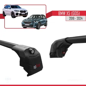 BMW X5 (G05) 2019 ve Sonrası ile Uyumlu ACE-2 Ara Atkı Tavan Barı SİYAH - Görsel 4