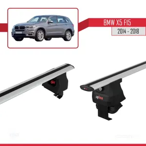 BMW X5 (F15) 2014-2018 Arası ile uyumlu ACE-4 Ara Atkı Tavan Barı GRİ thumb 5