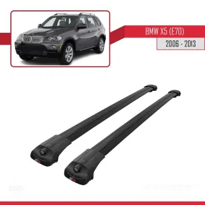 BMW X5 (E70) 2006-2013 Arası ile uyumlu ACE-1 Ara Atkı Tavan Barı SİYAH thumb 3