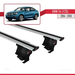 BMW X4 (F26) 2014-2018 Arası ile uyumlu ACE-4 Ara Atkı Tavan Barı GRİ thumb 2