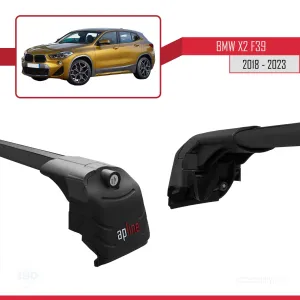 BMW X2 F39 2018 ve Sonrası ile uyumlu ACE-2 Ara Atkı Tavan Barı SİYAH thumb 5