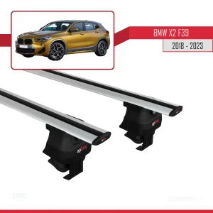 BMW X2 (F39) 2018 ve Sonrası ile uyumlu ACE-4 Ara Atkı Tavan Barı GRİ thumb 4