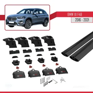 BMW X1 F48 2016-2022 Arası ile uyumlu ACE-2 Ara Atkı Tavan Barı SİYAH thumb 5