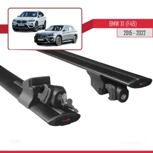 Bmw X1 (F48) 2015-2022 Arası ile uyumlu HOOK Model Anahtar Kilitli Ara Atkı Tavan Barı SİYAH thumb 5
