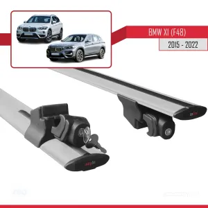 Bmw X1 (F48) 2015-2022 Arası ile uyumlu HOOK Model Anahtar Kilitli Ara Atkı Tavan Barı GRİ thumb 5